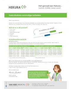 Hekura | brief professional gebruiksklare eenmalige katheter 