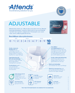Attends Adjustable | Factsheet NL-BE