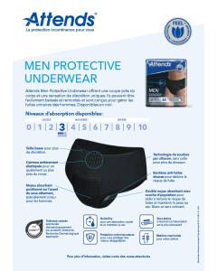 Attends Men Protective Underwear Factsheet FR